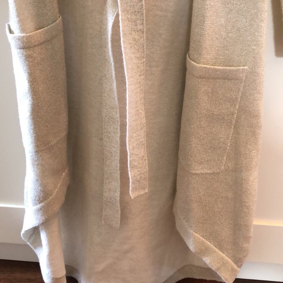 Mia Joy, Joyfolie, tan shimmer sweater, long. - Picture 2 of 5